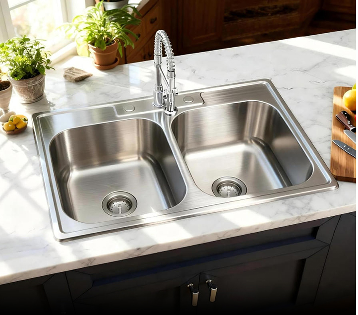 Press Stainless Steel Sink